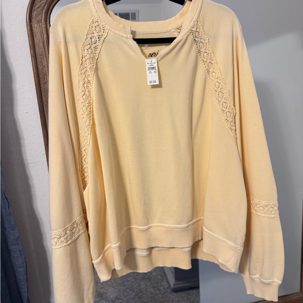 NWT Aerie Lace Detail Sweater